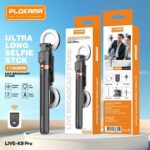 LIVE-K9 Pro 1700mm Ultra Long Selfie Stick with Tripod Stand & Ring Light – Adjustable, Portable for Mobile Vlogging & Live Streaming