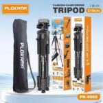 PLOKAMA PK-9999 Camera Tripod Stand 2.1 m with Mobile Phone Holder, Durable and Strong Material, For Mobile and Camera