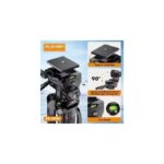 PLOKAMA PK-9999 Camera Tripod Stand 2.1 m with Mobile Phone Holder, Durable and Strong Material, For Mobile and Camera - Image 5