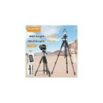 PLOKAMA PK-9999 Camera Tripod Stand 2.1 m with Mobile Phone Holder, Durable and Strong Material, For Mobile and Camera - Image 4