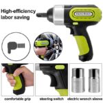 Electric Car Jack 5ton Car Jack Hydraulic, Electric Floor Jack With Electric Impact Wrench, LED Light Hydraulic Jack Car Repair Tool, 155-530mm Lifting Range For SUV MPV Sedan Truck Repair- Black. - Image 3