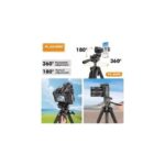 PLOKAMA PK-9999 Camera Tripod Stand 2.1 m with Mobile Phone Holder, Durable and Strong Material, For Mobile and Camera - Image 3