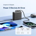 Oraimo PowerNova L11 Power Bank 10000mAh 22.5W Fast charging Built-In Cable - Black - Image 3