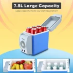 Portable Freezer for Car,7.5Liters Car 12V Low Noise Mini Cooler, Car Fridge With Cooling and Heating Function Thermoelectric Cooler for Car_ Blue - Image 5