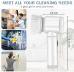 Electric Spin Scrubber Cordless Cleaning Brush Set with 5 Replaceable Heads - Image 5
