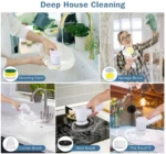 Electric Spin Scrubber Cordless Cleaning Brush Set with 5 Replaceable Heads - Image 2